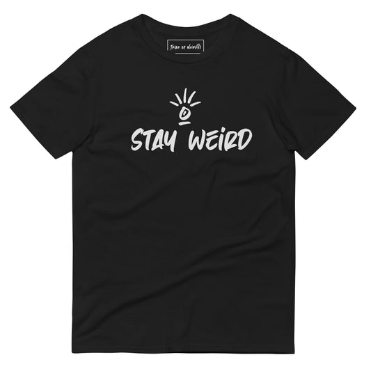 "Stay Weird - Peace-themed Unisex T-Shirt with 'If It Costs You Your Peace, It's Too Expensive' slogan, highlighting self-acceptance and tranquility."