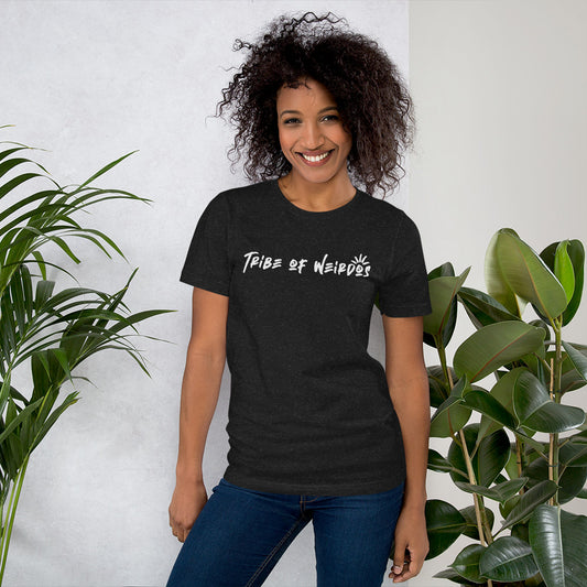 Tribe of Weirdos 'Your Vibe Attracts Your Tribe' Unisex T-Shirt – a testament to the magnetic power of authenticity and communal bonds.