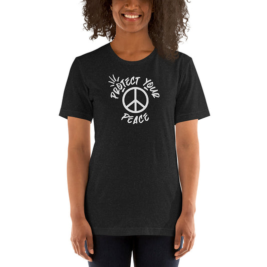Unisex T-shirt from Tribe of Weirdos featuring the empowering mantra 'Don't Let A Bad Yesterday Ruin A Good Today' in bold white lettering on a backdrop of serene black fabric, symbolizing strength and positivity.