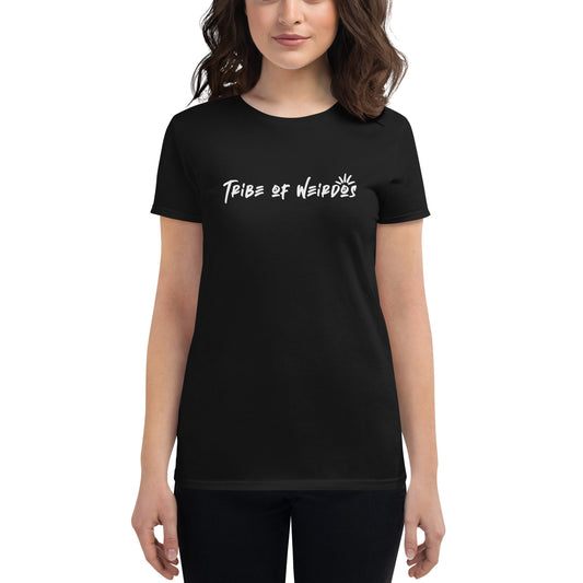 Chic Tribe of Weirdos Women's T-Shirt, marrying comfort with a message of empowerment and individuality for the modern woman.